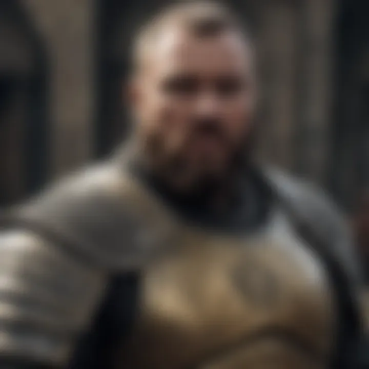 Hafpor Julius Bjornsson in costume as Gregor Clegane in Game of Thrones