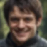 The sinister smile of Ramsay Bolton showcasing his villainous nature