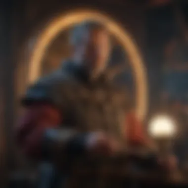 Tycho Brahe: Master of Celestial Observations An artistic representation of Tycho Brahe engaged in astronomical observations using his unique instruments.