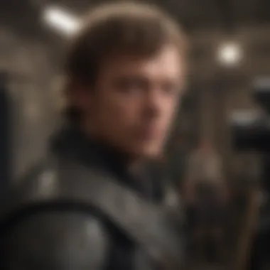 Behind the Scenes with Alfie Allen Alfie Allen behind the scenes of a project