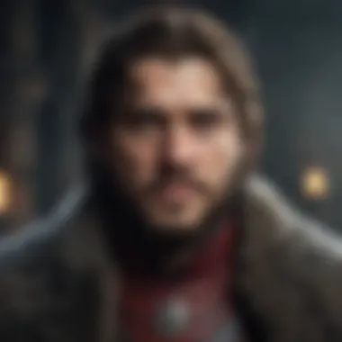 Key Characters in Game of Thrones An artistic representation of the major characters from the Game of Thrones series