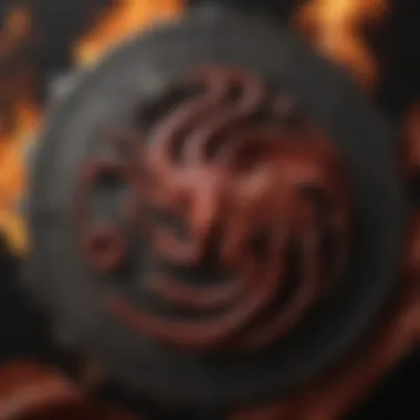 House Targaryen Sigil The Targaryen sigil symbolizing fire and blood