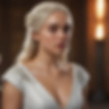 Fan reactions and interpretations of Daenerys's white dress in the series.