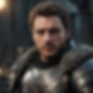 Robb Stark in battle, showcasing his strategic prowess