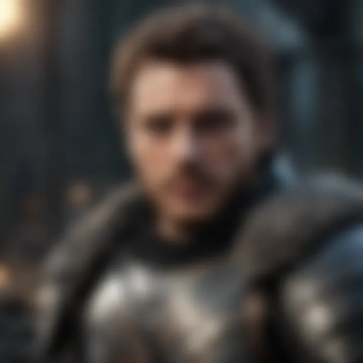 Robb Stark in battle, showcasing his strategic prowess