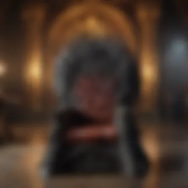 A historical representation of the Targaryen Chair in the Iron Throne Room