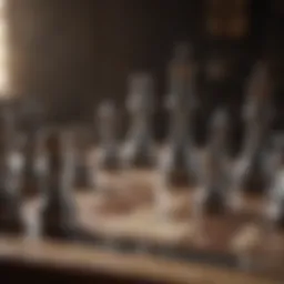 A chessboard symbolizing strategic moves in power dynamics