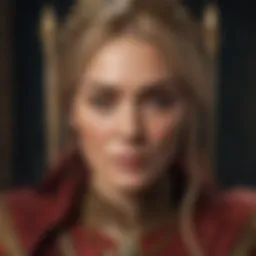Portrait of Cersei Lannister, embodying ambition and ruthlessness