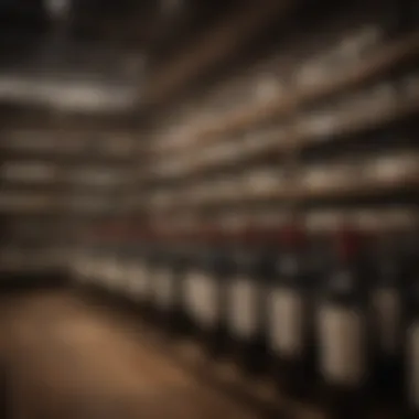 Diversity in Wine Selection at Contemporary Retailers A modern wine shop showcasing a diverse selection of wines.