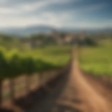 A picturesque vineyard landscape highlighting regional varieties.