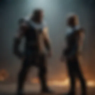 Thor Strongman's Impact on the Game of Thrones World Intricate web of characters in shadowy silhouette