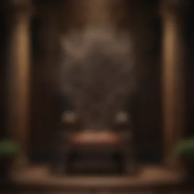 Elegance in Craftsmanship Throne Room with Intricate Carvings