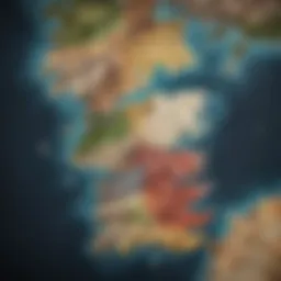Intricate Game of Thrones Map Revealing Political Intricacies