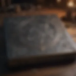A mysterious grimoire with arcane symbols