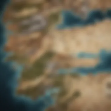 Map of Westeros - The Influence of Regents An intricate map of Westeros highlighting regions ruled by regents.