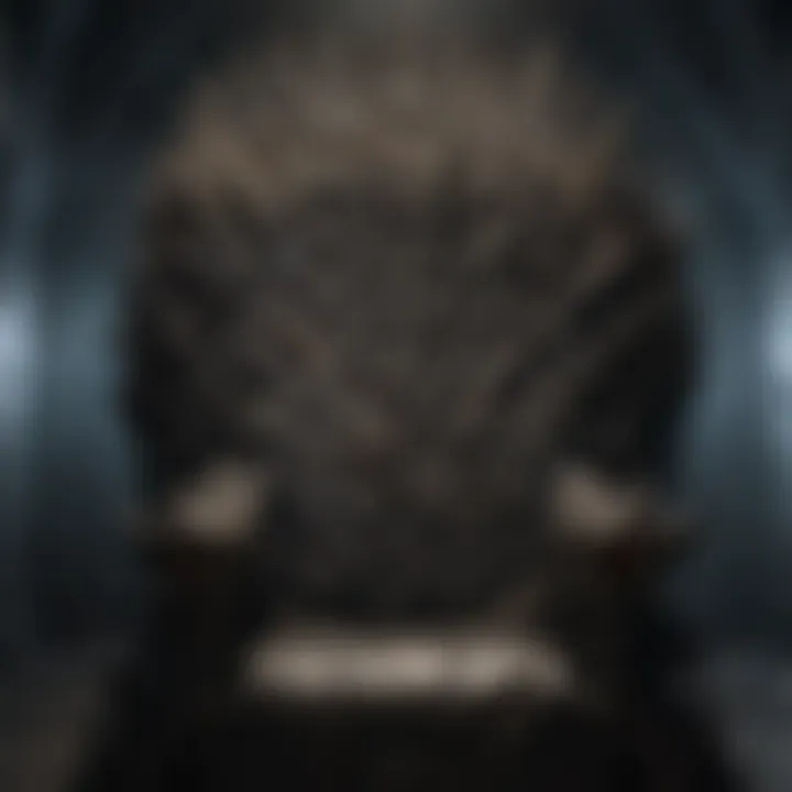 The Iron Throne as a representation of power and authority