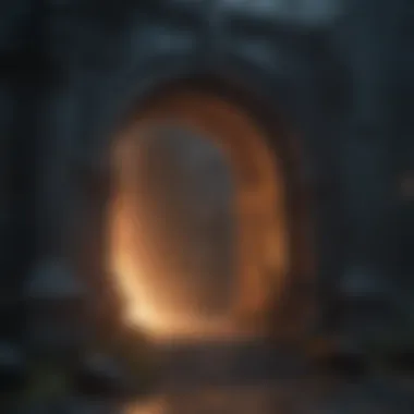 Gateway to the Dark Realm Ethereal portal to the realm of dark magic