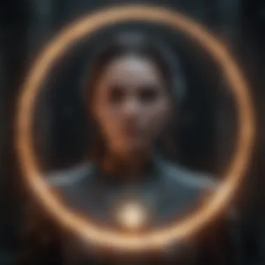 Channeling Mystic Energies Mystical aura surrounding a practitioner of dark magic