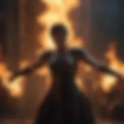 Enigmatic Flames Dance