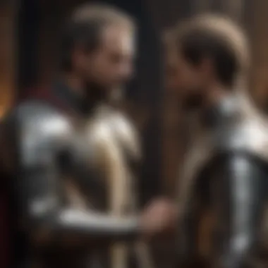 Royal Recognition Knight receiving accolades from nobility