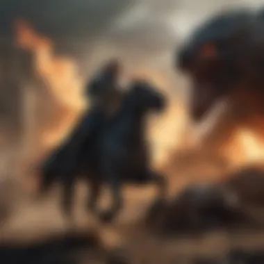 Epic battle scene from the finale