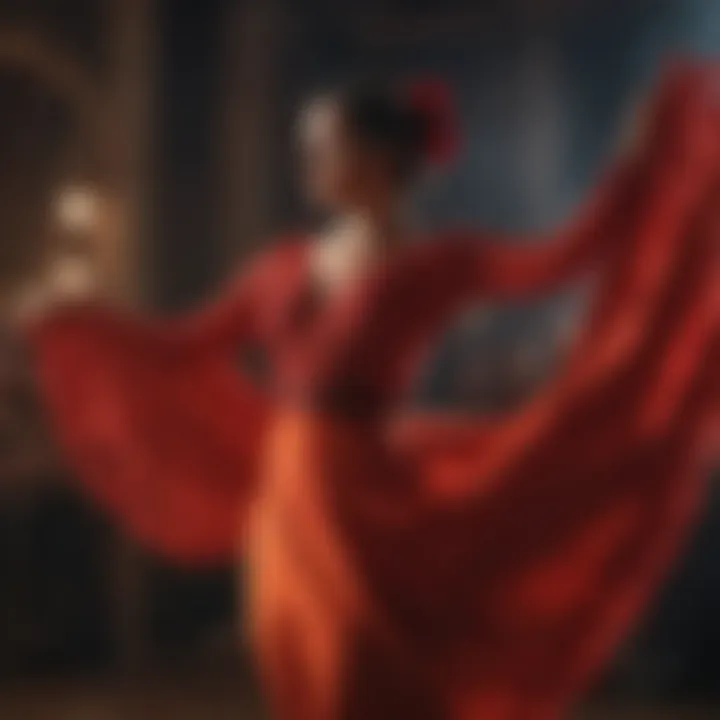 Traditional flamenco dancer showcasing passion and intensity