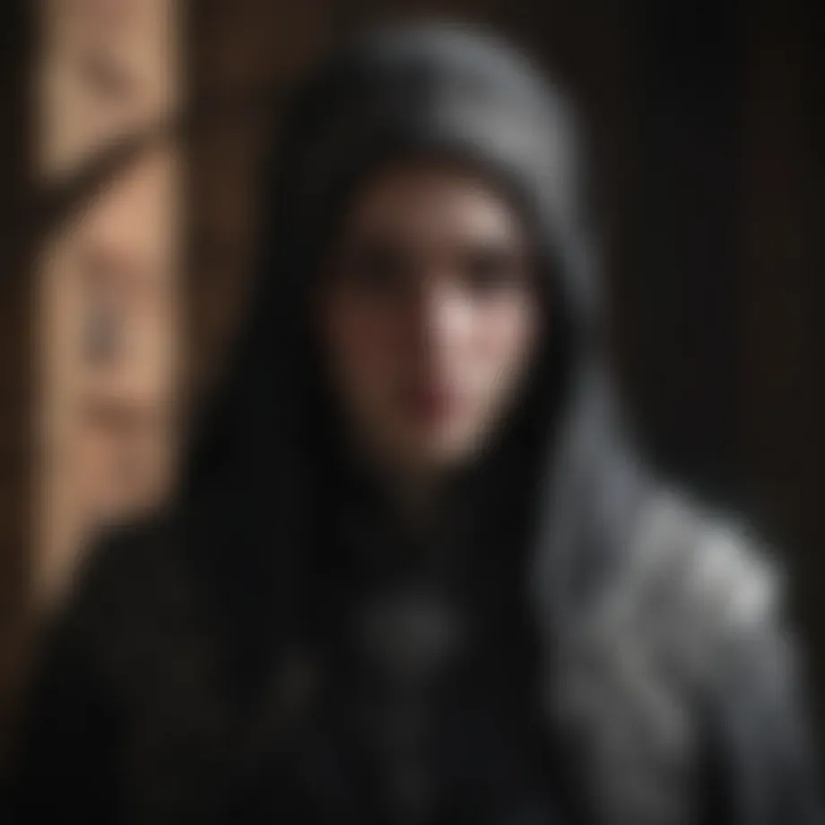 Mysterious Game of Thrones character cloaked in shadows