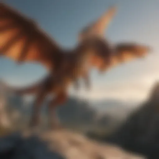 Majestic Dragon in Flight