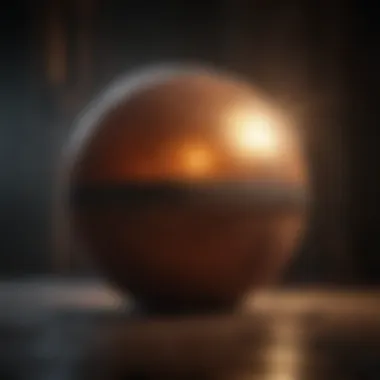 Ethereal Glow of the Enigmatic Orb Glowing orb emitting ethereal light