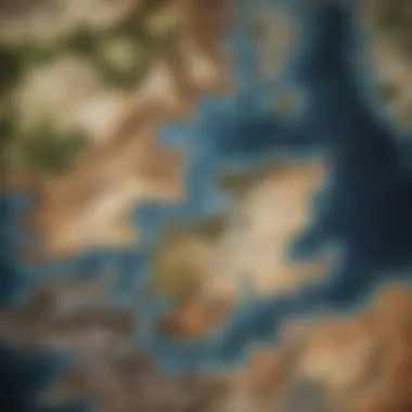 Cartographic Exploration of Westeros Detailed map of the Seven Kingdoms with key locations marked