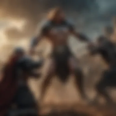 Clash of Titans in the Seven Kingdoms Epic battle scene showcasing power struggles in the Seven Kingdoms