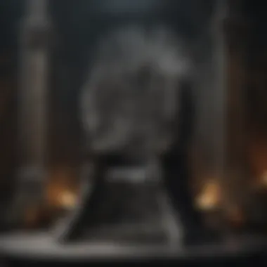 Elegant Iron Throne Aesthetics Intricate Iron Throne Design