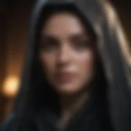 Mysterious character in shadow