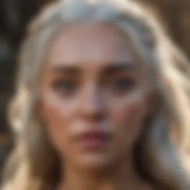 Daenerys Targaryen receiving a prophetic vision