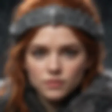 Close-up of Ygritte's intricate design details