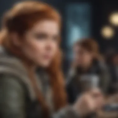 Fan interaction with Ygritte Funko Pop at an event